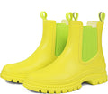 DKSUKO Women's Short Rain Boots Rubber Waterproof Ankle Chelsea - Cozy