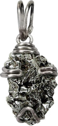Campo Del Cielo Meteorite Pendant in Wire Prong Setting - Minimalist