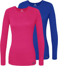 Underscrubs for Women 2 Pack - Long Sleeve Comfort Tee Classic Fit