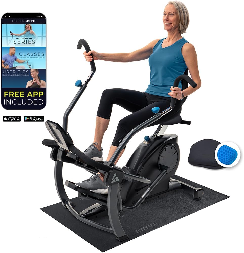 Teeter FreeStep Recumbent Cross Trainer: Zero-Impact Workout