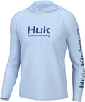 HUK Men's Pursuit Vented Long Sleeve Hoodie - UPF 50 Sun (Style ZKBR)