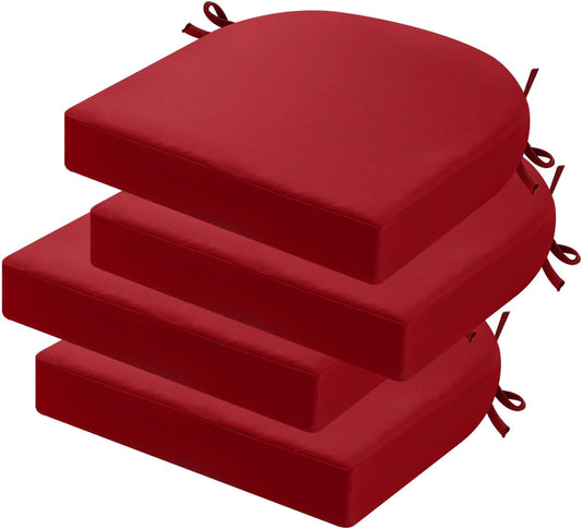 Outdoor Chair Cushions Set of 4, Waterproof and Stylish Comfort