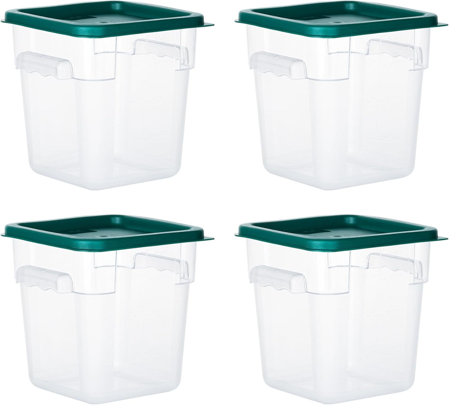 4 Pack Food Storage Containers with Lids for Freshness and Durability