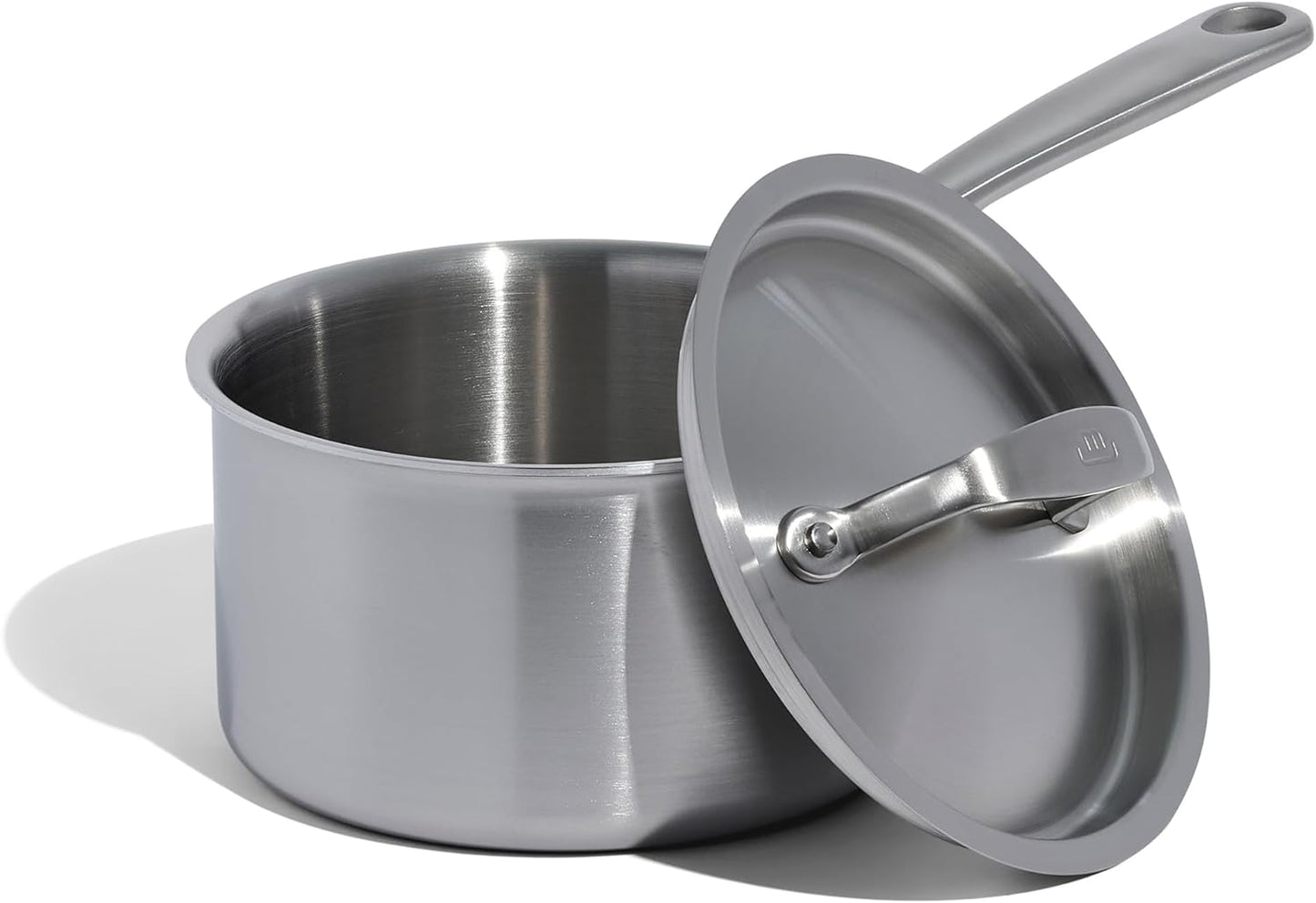 Professional 2Qt Stainless Saucepan - Made in Italy