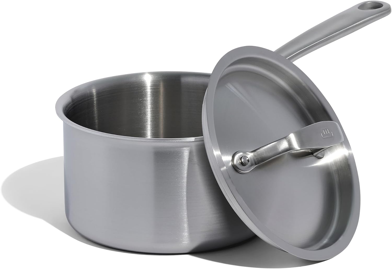 Professional 2Qt Stainless Saucepan - Made in Italy