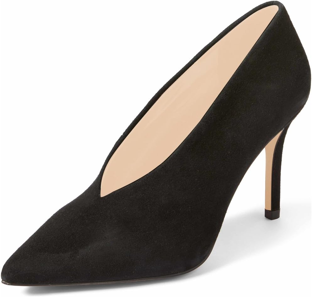 XYD Women's Fashion Suede High Heel Pumps for Elegant Style