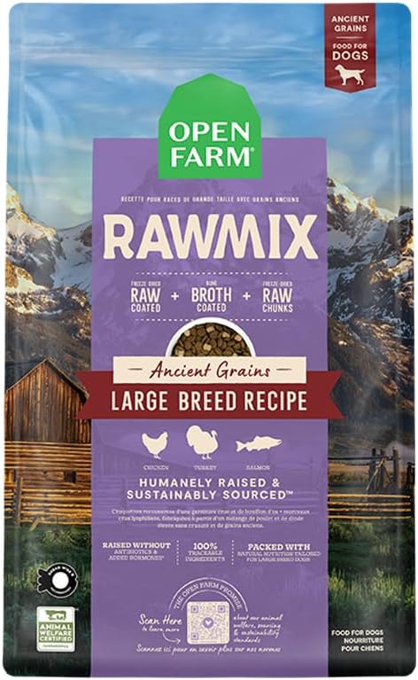 Open Farm RawMix Dry Dog Food for Large Breeds, 20lb Bag