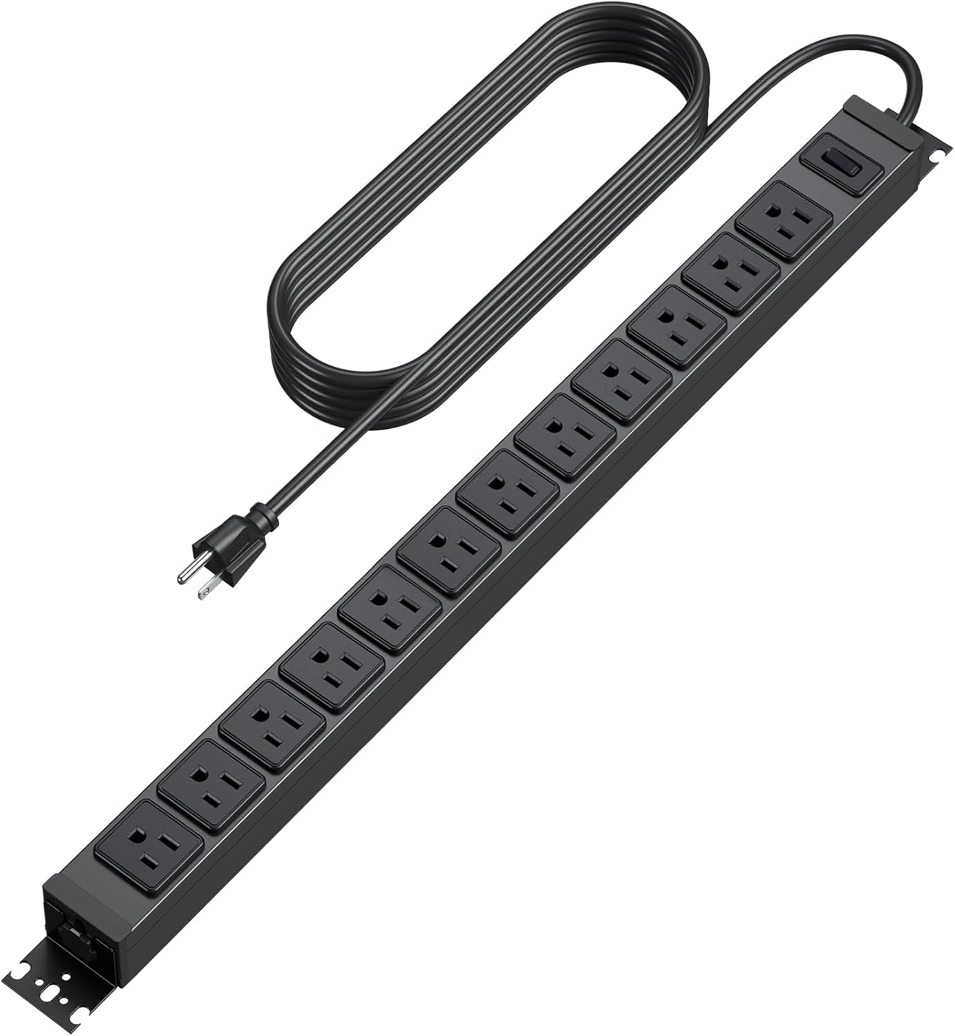 HHSOET 360 Rotating 12 Outlet Power Strip for Versatile Use