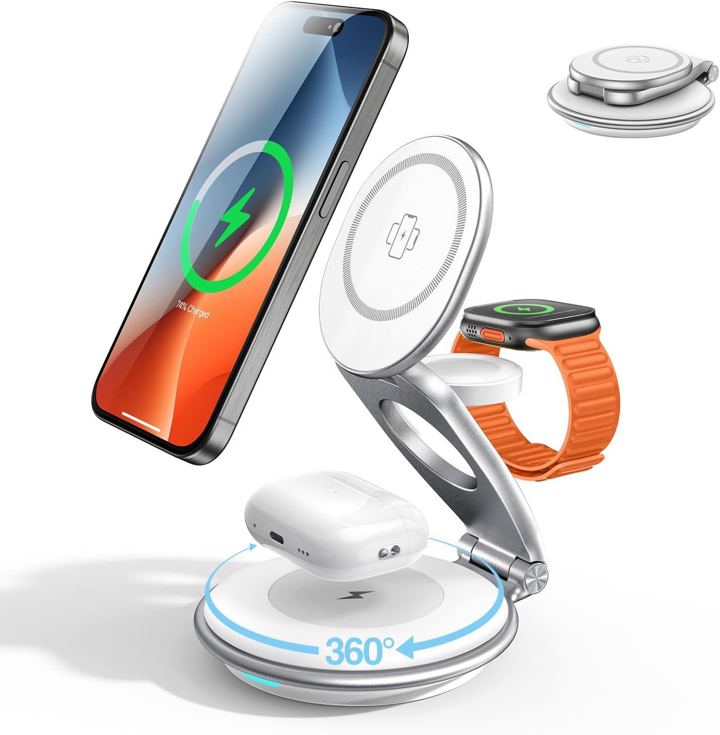 EXW 3-in-1 Foldable Magsafe Wireless Charger