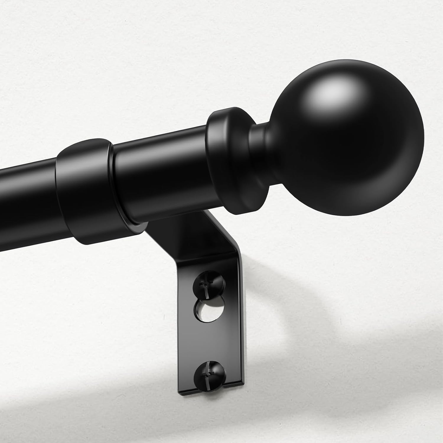 Black Extra Long Curtain Rods for Windows 120 to 170 Inch