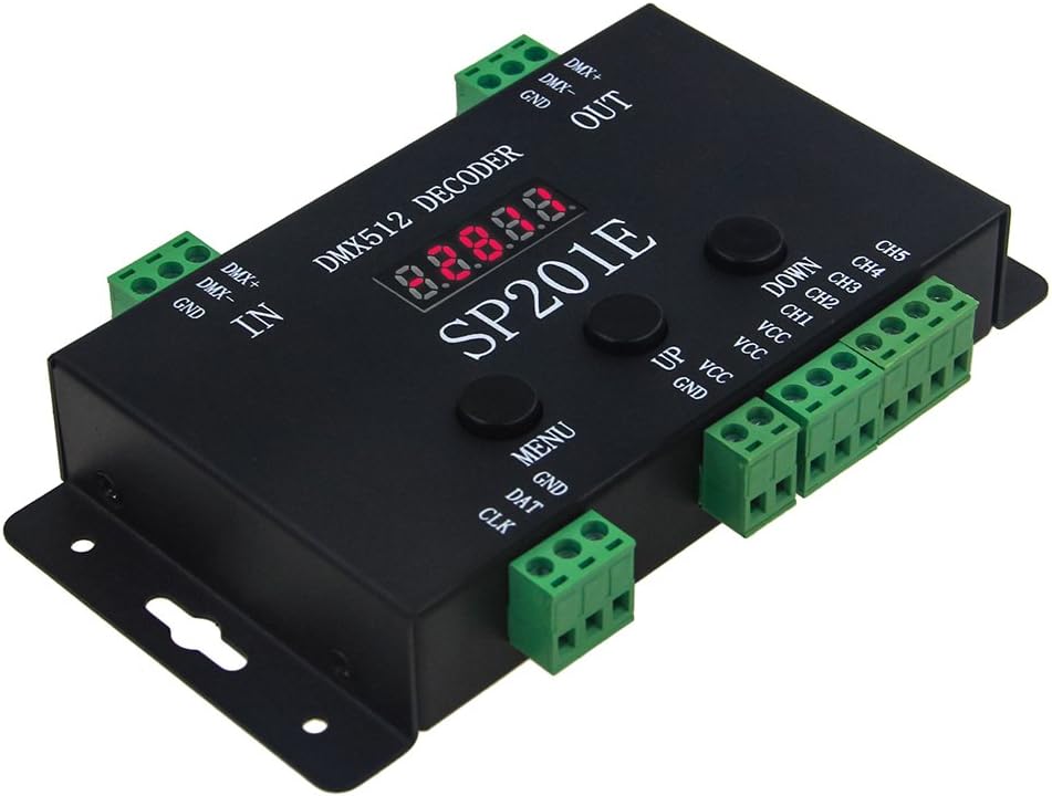 ALITOVE WS2812B DMX to SPI Controller with 99 Color Modes