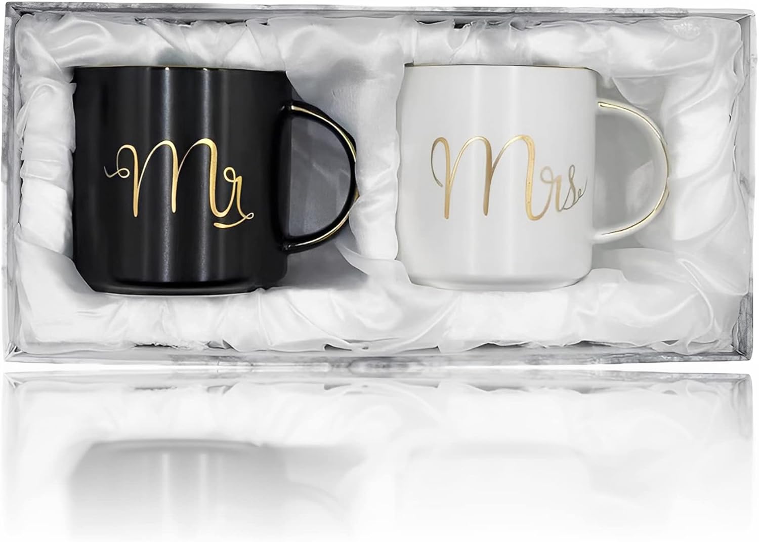 Mr & Mrs Ceramic Mug Set - Perfect Engagement Gift
