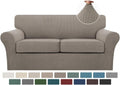 Turquoize 3 Piece Sofa Covers for 2 Cushion Sofa - Taupe