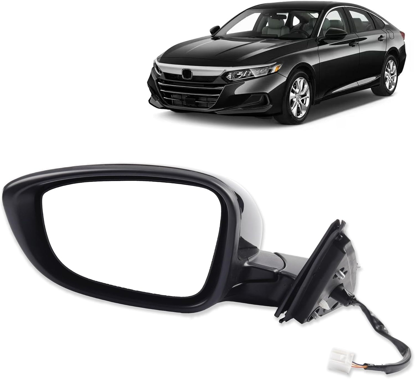 Dasbecan Left Driver Side Door Mirror for Honda Accord 2018-2022