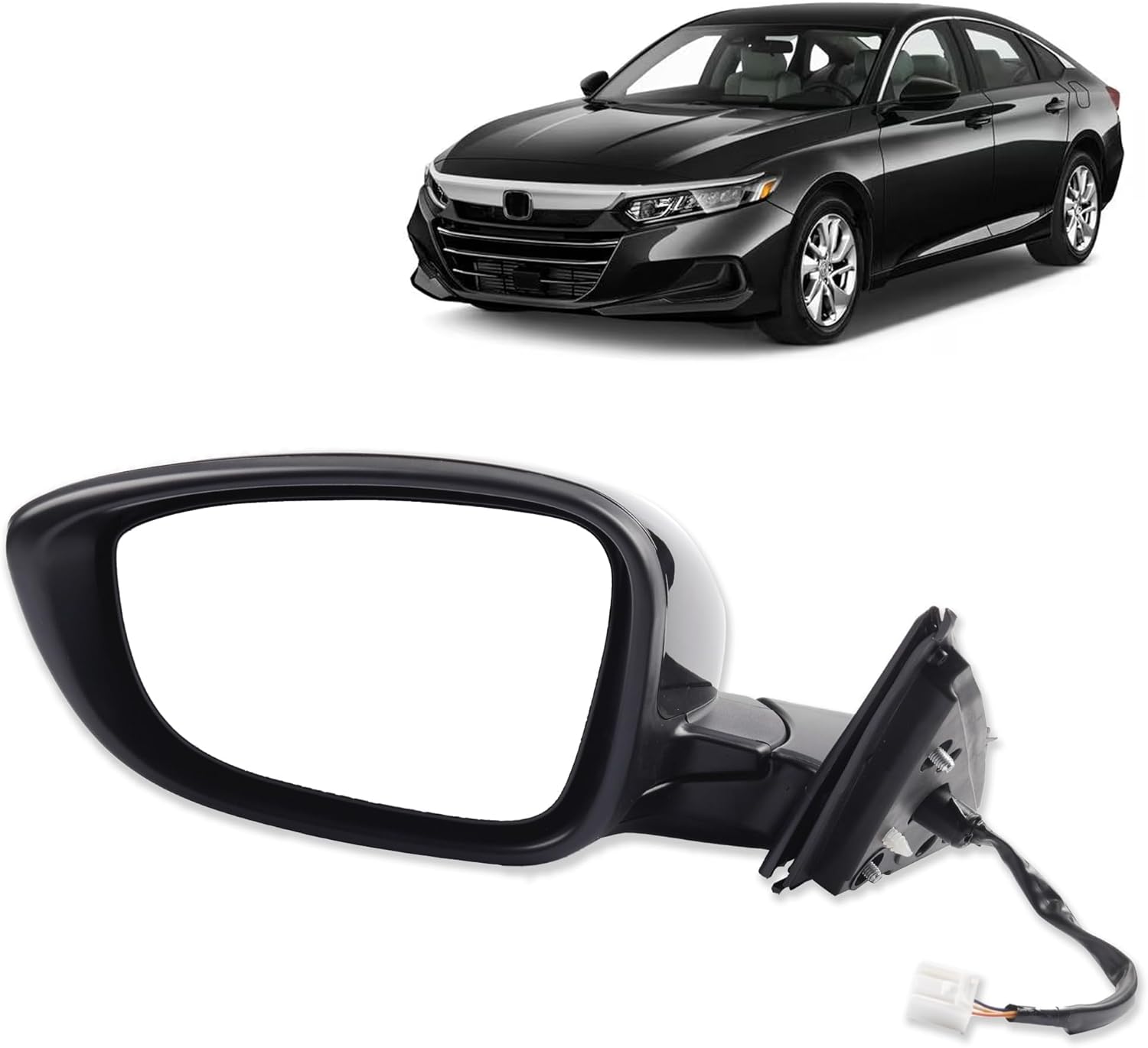 Dasbecan Left Driver Side Door Mirror for Honda Accord 2018-2022