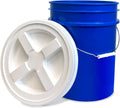 5 Gallon White Bucket with Gamma Seal Screw On Airtight Lid - Heavy