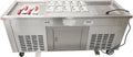Commercial Fried Ice Cream Maker - Double Pot & Compressor