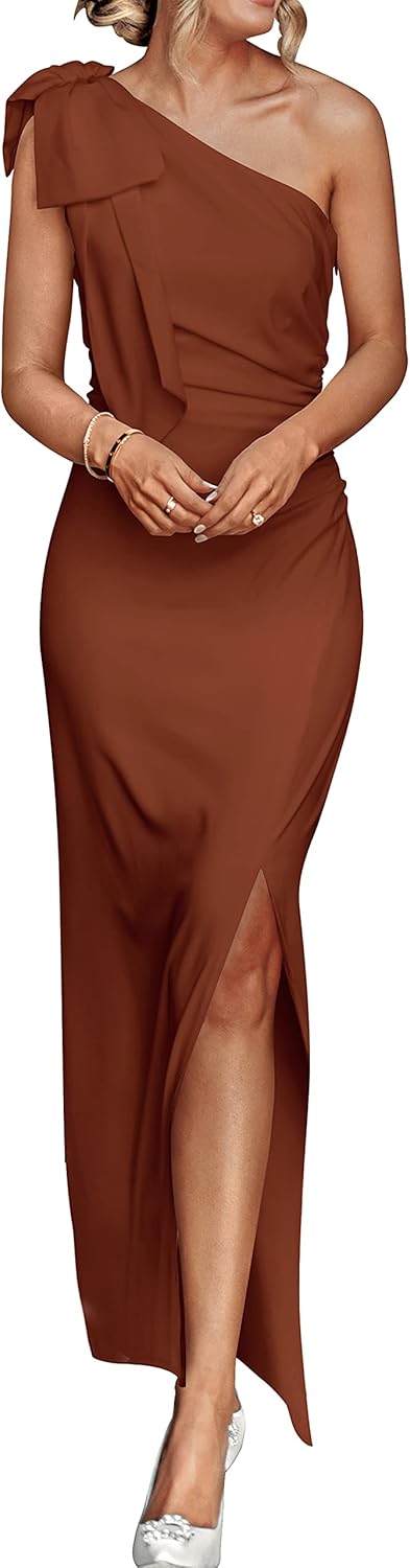 One Shoulder Maxi Dress for Women - Elegant Summer Style