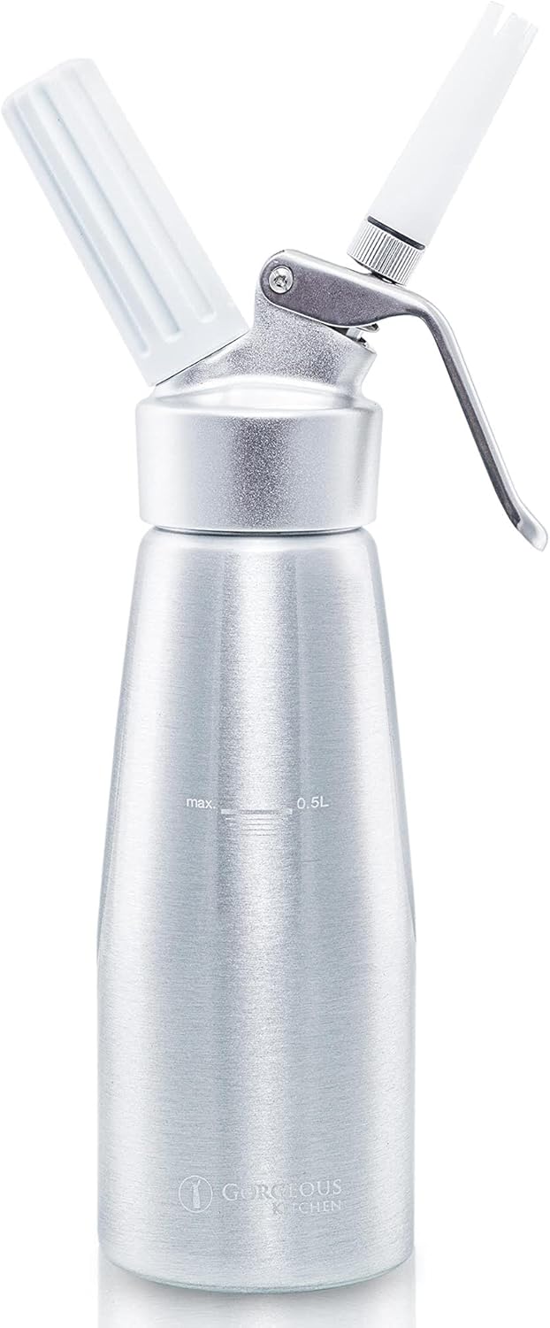 Whipped Cream Dispenser Kit | Durable Stainless Steel Accessories | Gorgeous Kitchen
