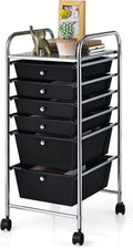 Giantex Rolling Storage Cart with 6 Drawers - Mobile Organizer