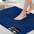 Bath Rug Mat 60x24 Royal Blue - Thick Soft Chenille Bathmat