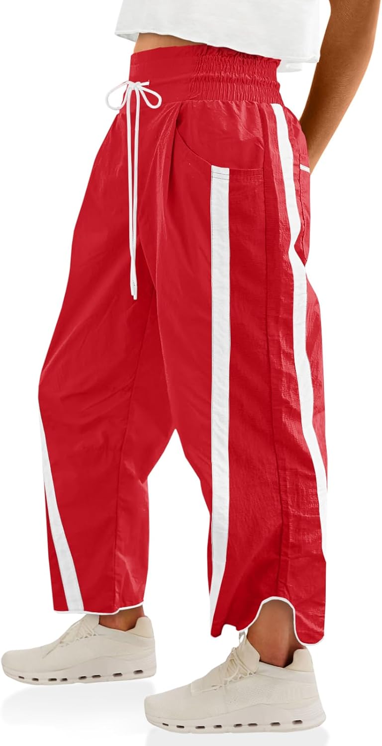 Fisoew Women's Baggy Wide Leg Pants for Casual Comfort