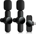 Wireless Lavalier Microphones 2 Pack for Android - Dual Clip Mics