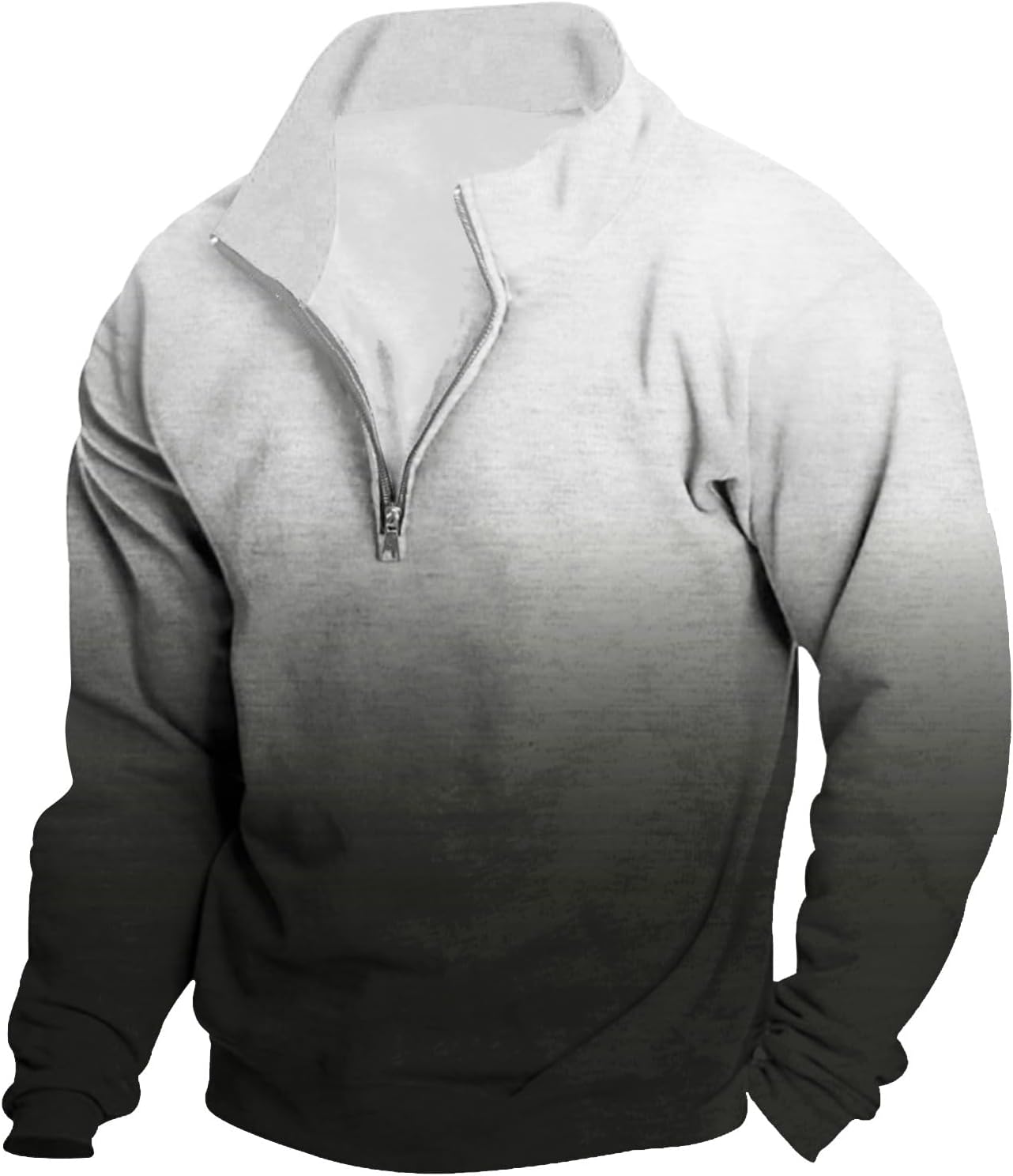 Cozy Gradient Corduroy Pullover for Men
