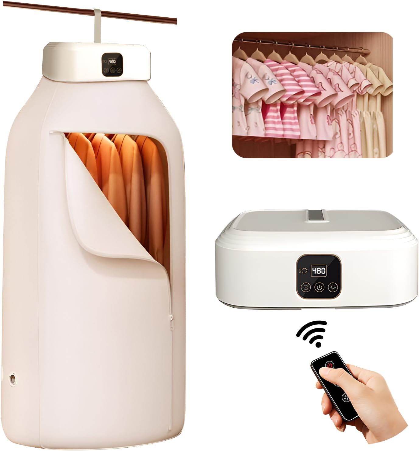 Compact Remote Control Clothes Dryer