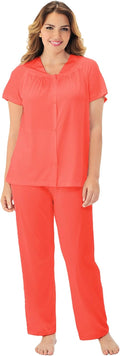 Exquisite Form 90107 Women's Nylon Tricot Short Sleeve Pajama Set