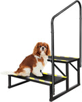 2 Step RV Stairs with Handrail - Stable Portable Hot Tub Steps