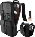 Laptop Backpack 15-16 in Expandable Anti-Theft Daypack for Men - Black
