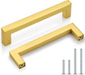 Gold Cabinet Pulls 30 Pack 5 in Hole Center - Modern Brushed Brass