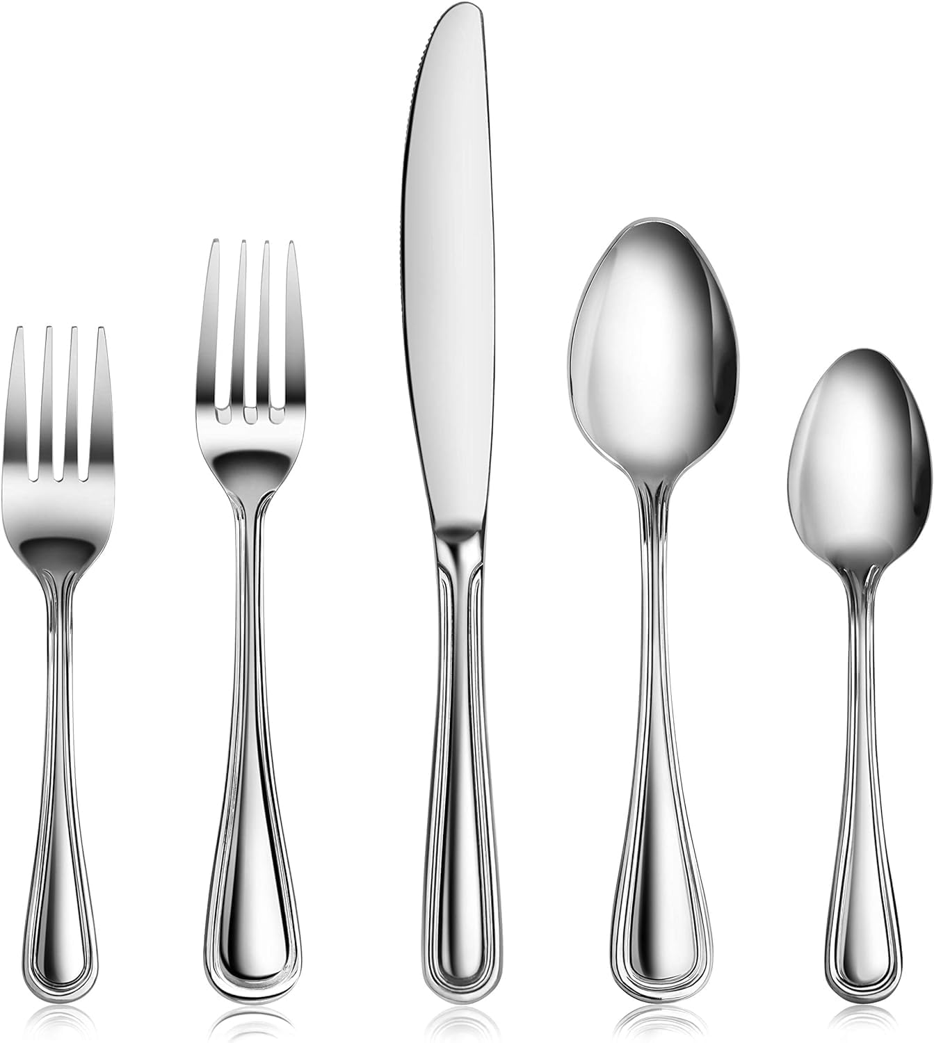 Slimline Pattern 60-Piece Flatware Set for Casual Dining
