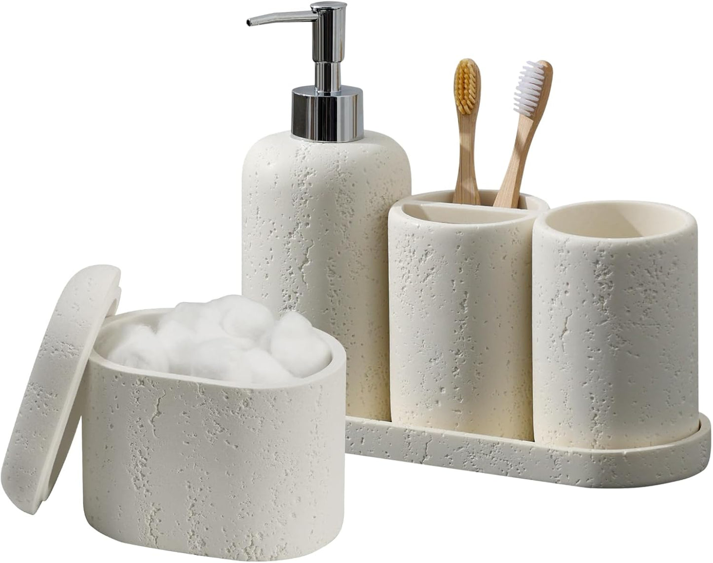 Modern 5PCS Bathroom Accessories Set for Stylish Organization