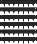 Black Steel Landscape Edging 6 Pack, 40in x 10in Each - Bendable Yard