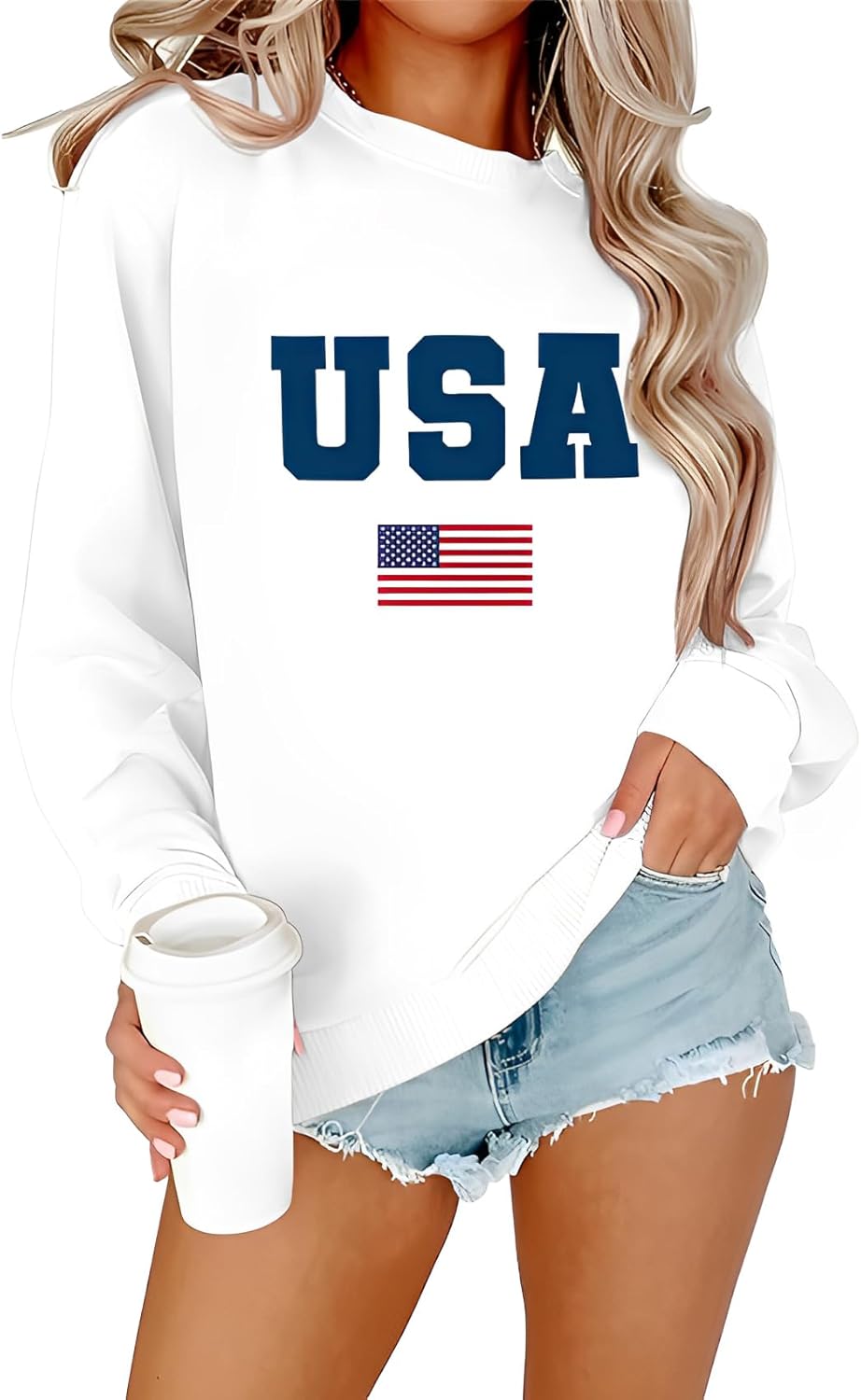 Festive Mama USA Sweatshirt - Cozy & Stylish!