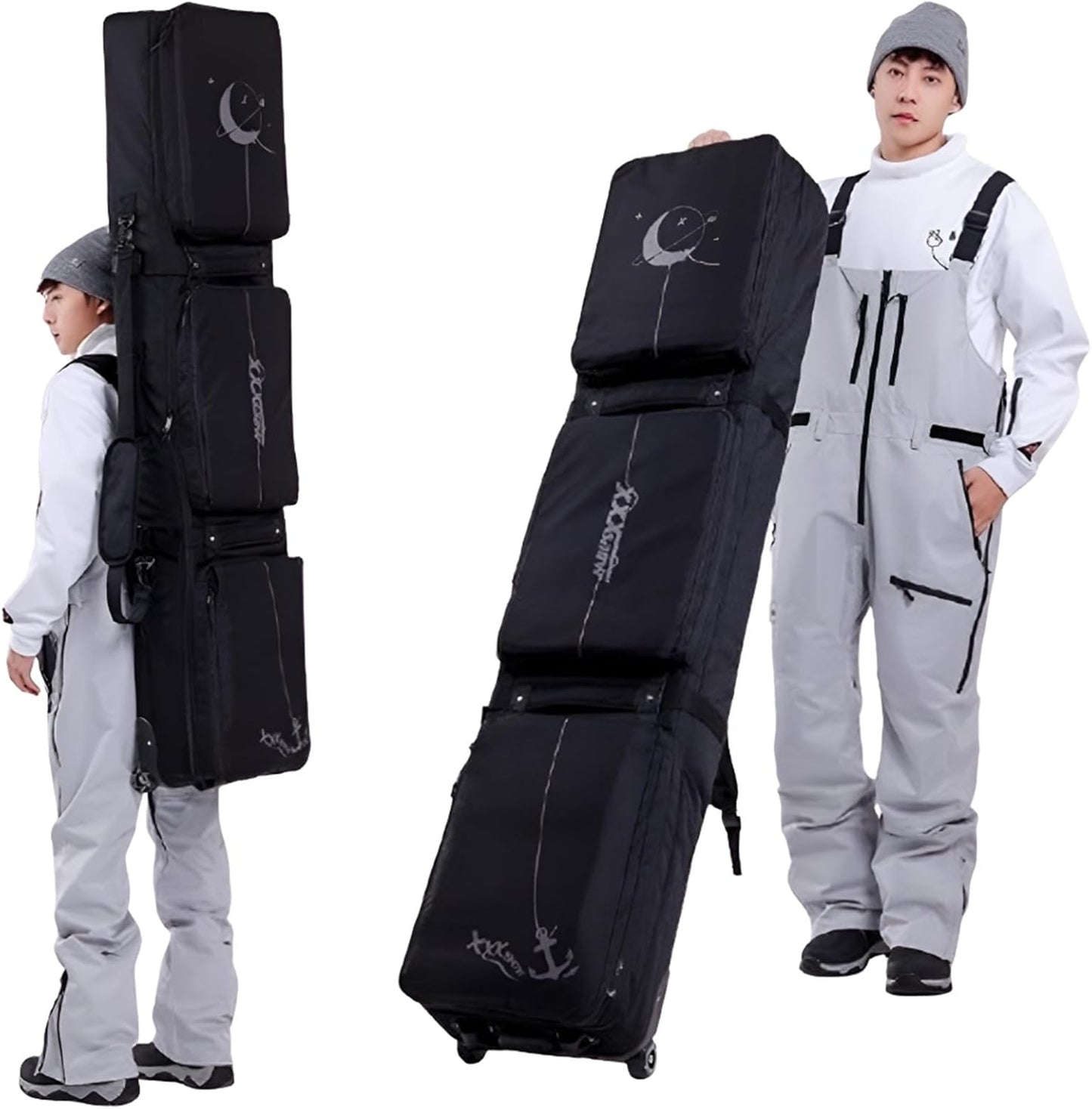 Heavy Duty Wheeled Snowboard Bag for Air Travel