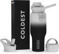 Coldest Sports Water Bottle 36 oz Hyperspace - 3-in-1 Lids