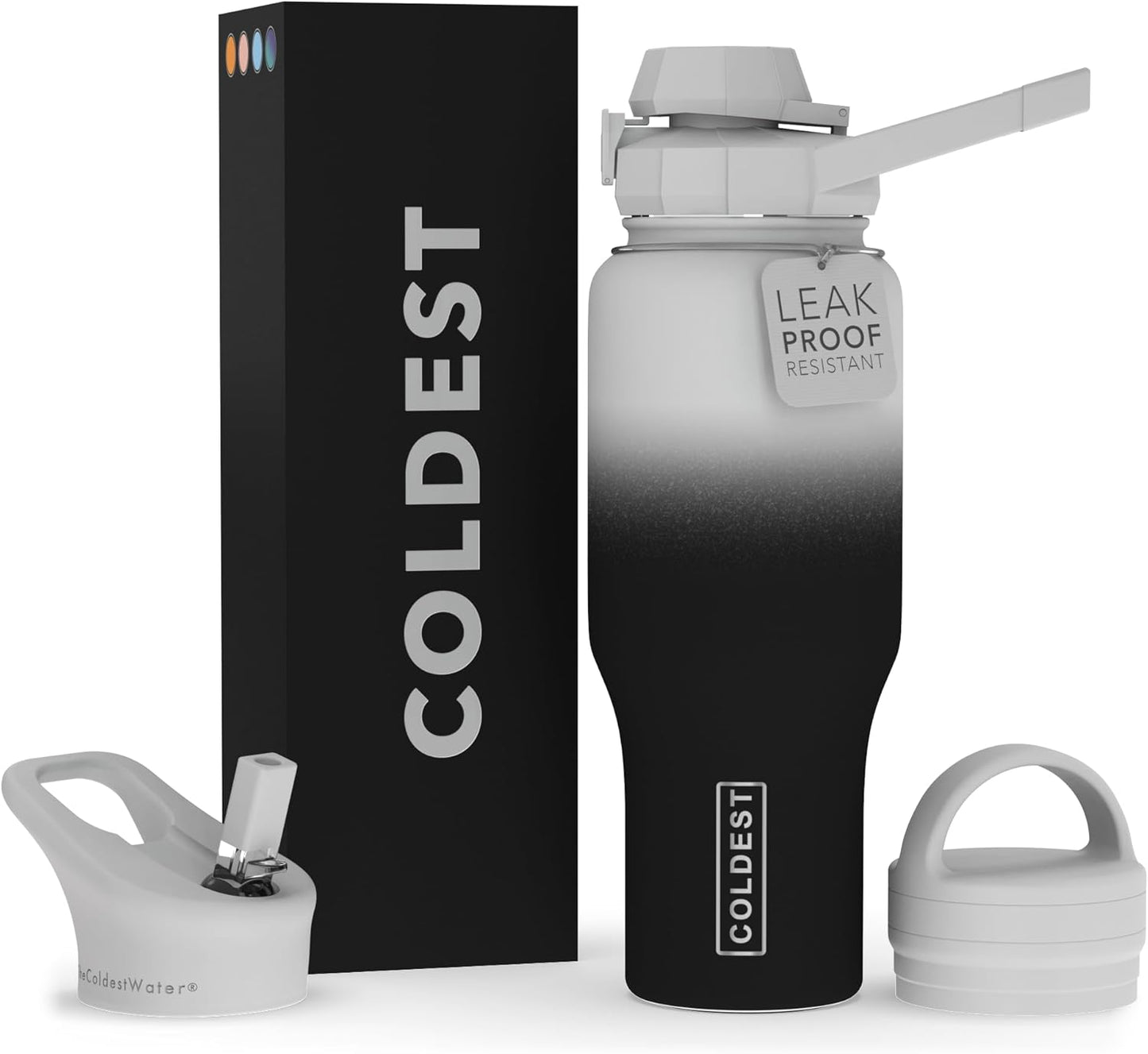 Coldest Sports Water Bottle - Insulated Stainless Steel Tumbler