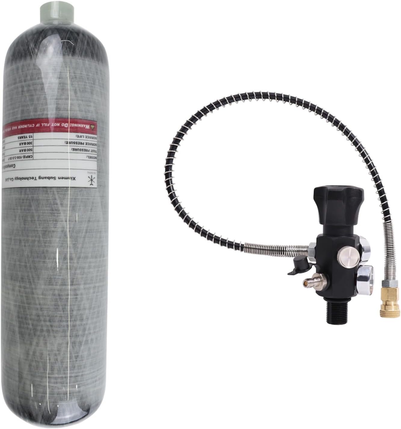 Lightweight 4500psi Carbon Fiber Paintball Tank