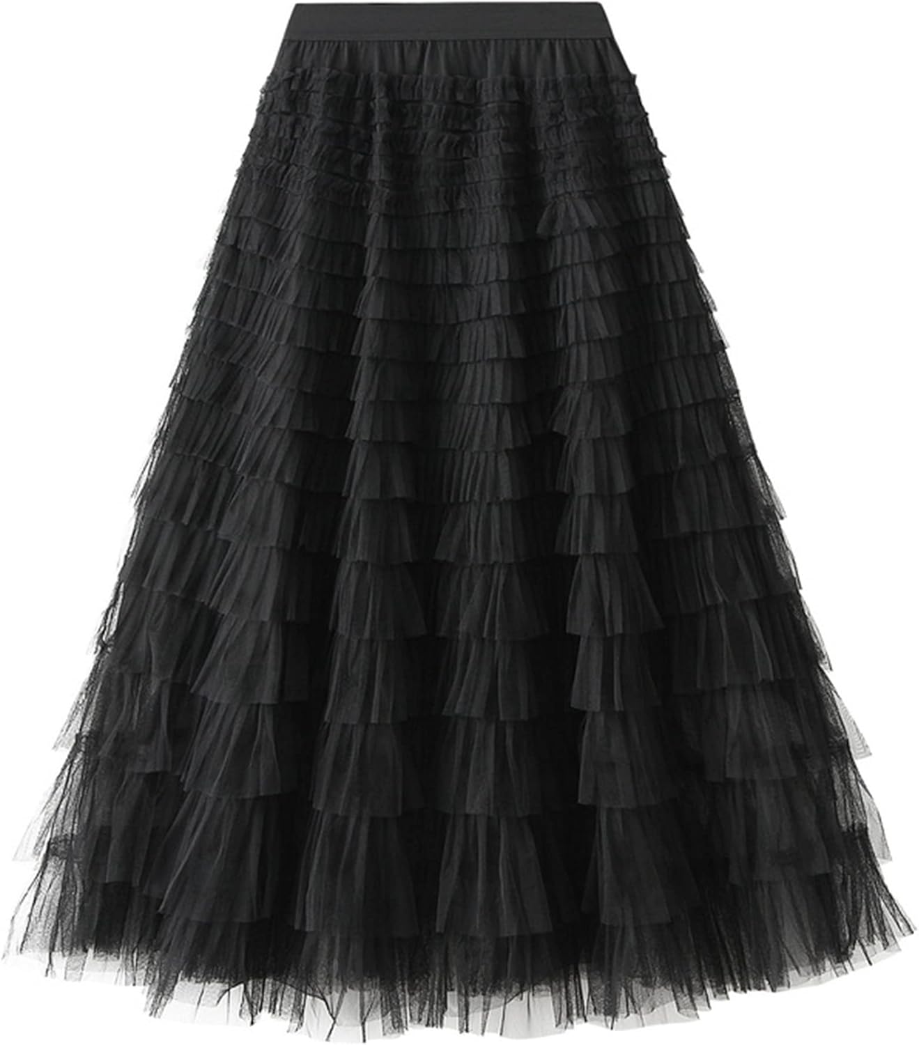 Dirholl Women's A-Line Fairy Patterned Tulle Midi Skirt Review