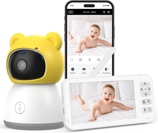 Advanced 2K Baby Monitor - 2-Way Audio, Night Vision, Cry Detection