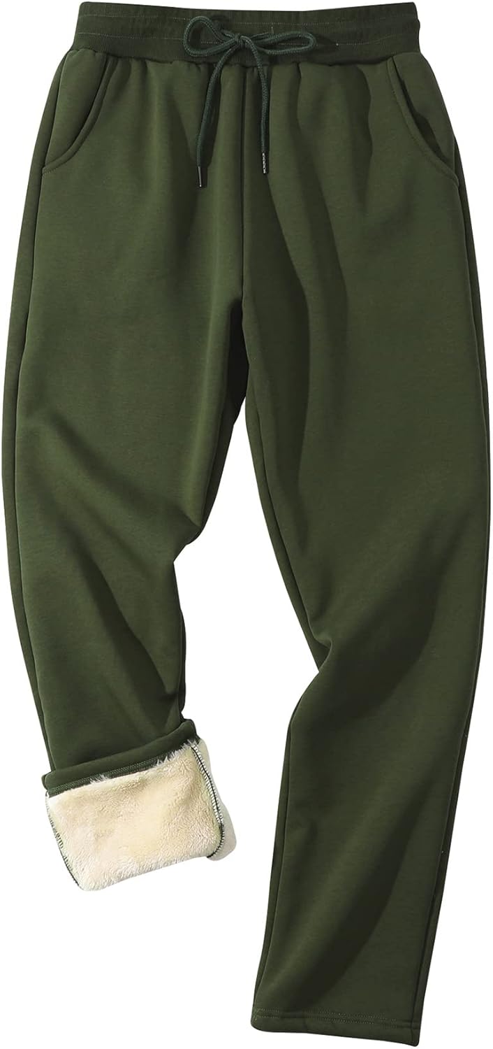 Gihuo Men's Winter Fleece Pants for Comfort and Style