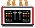4 Slice Toaster Touch Screen Stainless Steel - Precise Dual Control