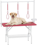 47ft Dog Grooming Table with Adjustable Arm - Stable Foldable Station