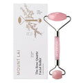 Rose Quartz Facial Roller - De-Puffing Massage Tool for Radiant Skin