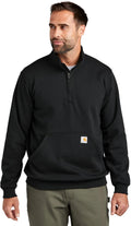 Carhartt Men's Loose Fit Midweight Quarter Zip Mock Neck (Style CF7W)