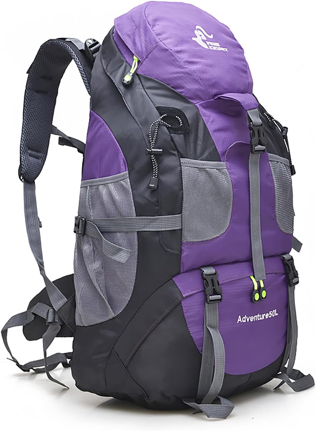 Bseash 50L Hiking Backpack - Lightweight Water Resistant for Outdoor Adventures