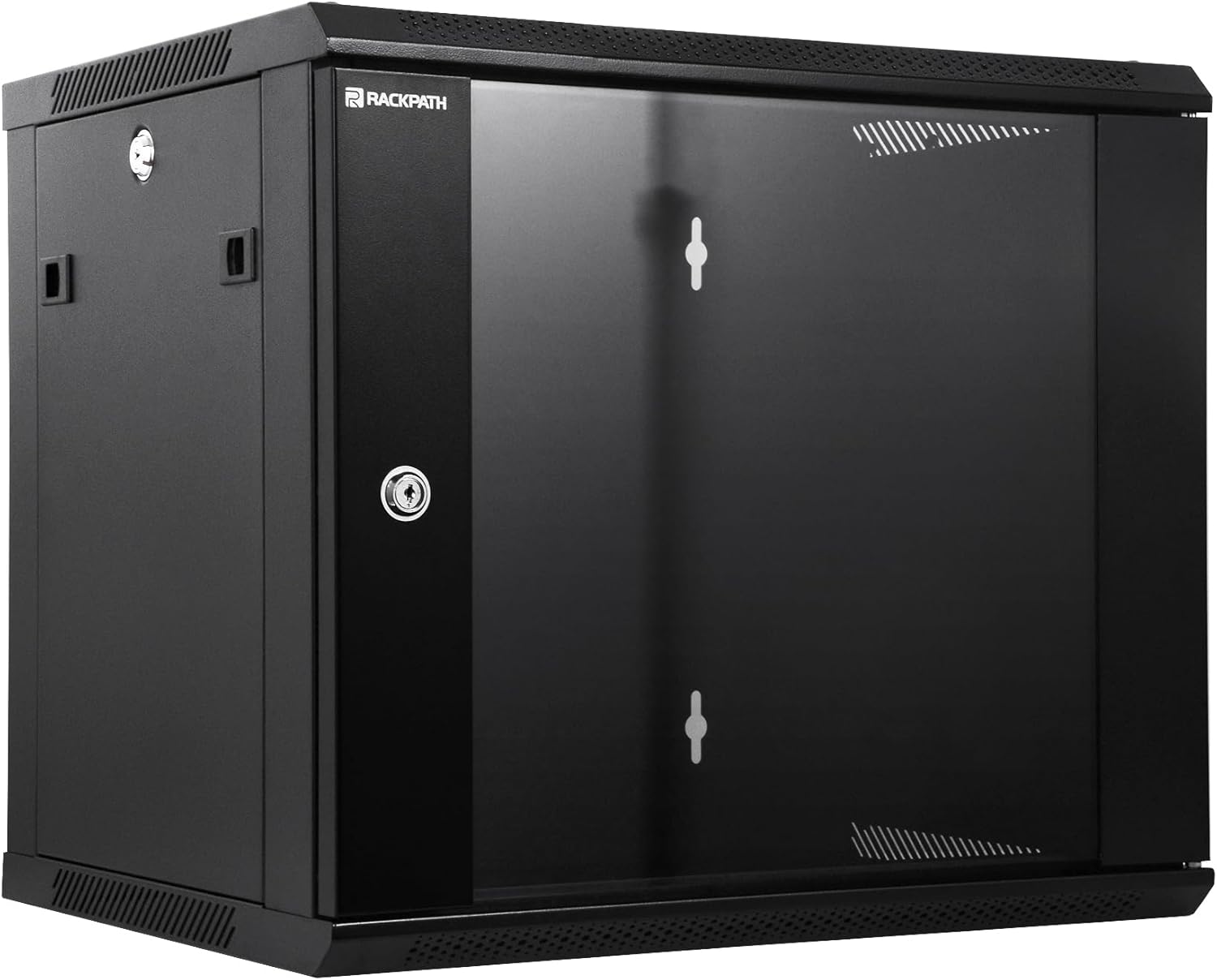 RackPath 9U Wall Mount Network Rack Cabinet with Quiet Fan